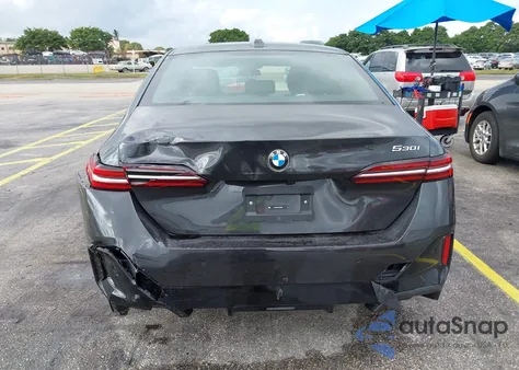 2025 BMW 530I from USA, damaged, VIN WBA43FJ07SCU69871